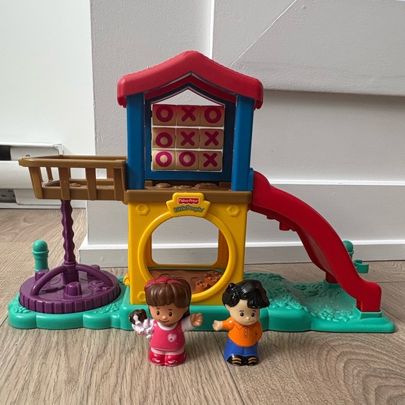 Mattel Other - Fisher-Price Little People Playground Slide Set w Figures – 2003